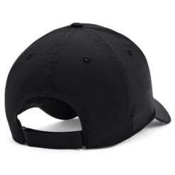 Under Armour Golf96 Golf Cap - Black -Golf Equipment Store 2021golf96capblackwhite2