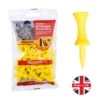 Masters Golf Plastic Graduated Tees 1 3/4" Yellow