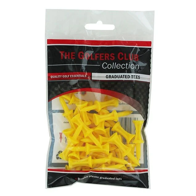 The Golfers Club Step Tees 25pcs Yellow 3 The Golfers Club Step Tees 25pcs Yellow