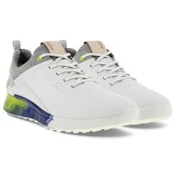 Ecco Ecco Mens S-Three Golf Shoes - White/Lime Punch -Golf Equipment Store Ecco S Three Gore Tex Golf Shoes 102904 White Lime Punch 60212 3 720x.progressive