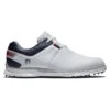 Footjoy Pro SL 22 Shoe - White/Navy/Red