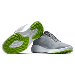 FootJoy FJ Flex Athletic Golf Shoes - Grey/White -Golf Equipment Store FJ 56142 05