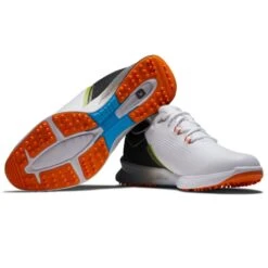 FootJoy Fuel Golf Shoes - White/Black/Orange -Golf Equipment Store FootJoy Fuel Golf Shoes White Black Orange 6
