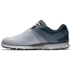 FootJoy Pro SL Sport Golf Shoes - White/Blue/Red -Golf Equipment Store FootJoy Pro SL Sport Golf Shoes White Blue Fog Navy 3