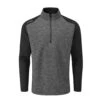 Ping Mellor Half Zip Fleece Asphalt Marl/Black 2 Ping Mellor Half Zip Fleece Asphalt Marl/Black -Golf Equipment Store Mellor Grey Black