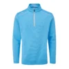 Ping Ramsey Half Zip Mens Fleece Golf Top - Infinity Blue Marl