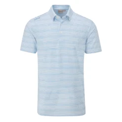 PING Men's Alexander Polo Shirt - White/Infinity Blue