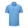 Ping Two Tone Golf Polo Shirt - Danube/infinity Blue