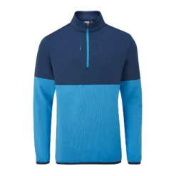 Ping Nexus 1/2 Zip Mens Fleece Golf Top - Danube/Oxford Blue