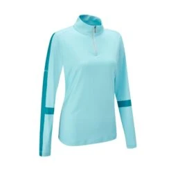 Ping Tamara Ladies Pullover - Aquatic/Scuba Blue -Golf Equipment Store P93580 TAMARA AQUATIC SCUBA BLUE FRONT ANGLE