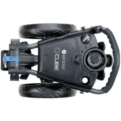 Motocaddy CUBE Push Trolley - Graphite/Blue -Golf Equipment Store cube blue 4