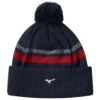 Mizuno Breath Thermo Knit Pom Pom Hat - Navy