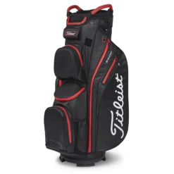 Titleist 2023 Cart 14 StaDry Golf Cart Bag - Black/Black/Red