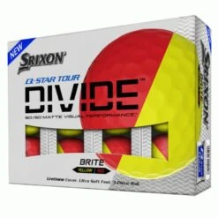 Srixon Q Star Tour Divide Golf Balls - Yellow/Red