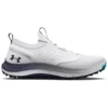 Under Armour Men's UA Charged Phantom Spikeless Golf Shoes - White / Midnight Navy -Golf Equipment Store s7.3026400 100 DEFAULT