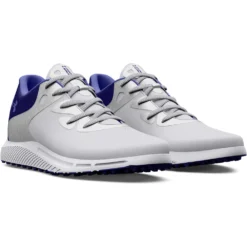 Under Armour Charged Breathe 2 SL Ladies Golf Shoes - White/Silver/Blue -Golf Equipment Store s7.3026403 100 PAIR