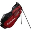 TaylorMade Flextech Waterproof Golf Stand Bag - Black/Red -Golf Equipment Store taylormade V9703201 1